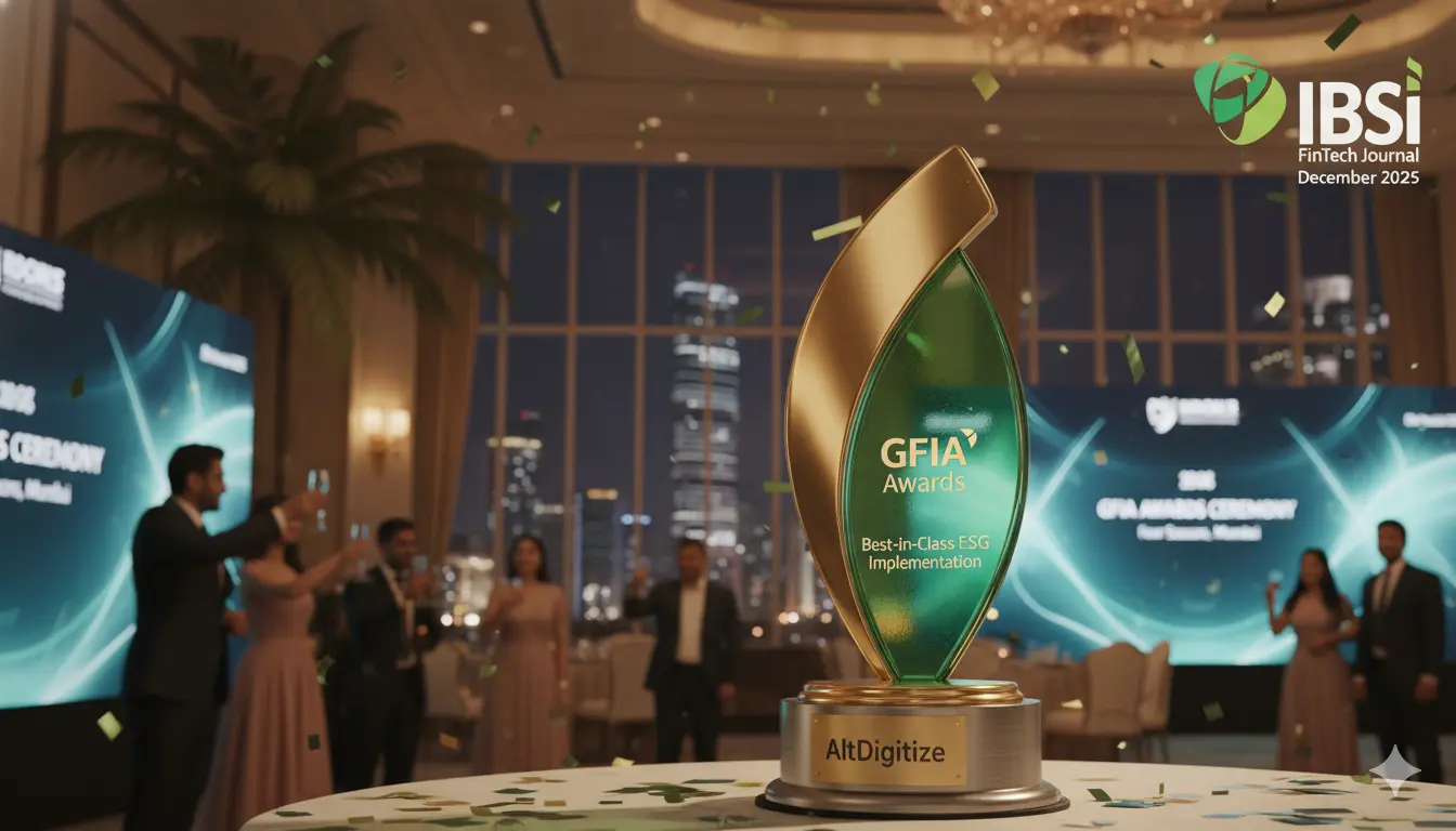 AltDigitize wins IBS Intelligence Global FinTech Innovation Award 2025